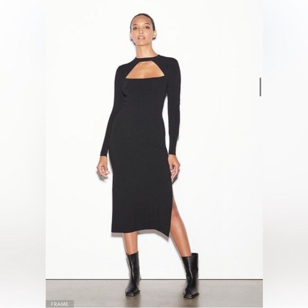 Frame Cutout Sweater Dress Noir Dress
Kk8